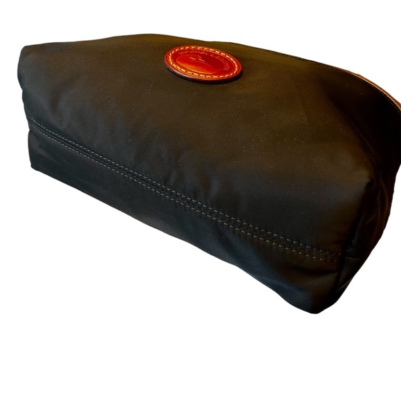 Dooney & Bourke Nylon Crossbody Purse Black with Tan Leather Trim Accents - Picture 10 of 15